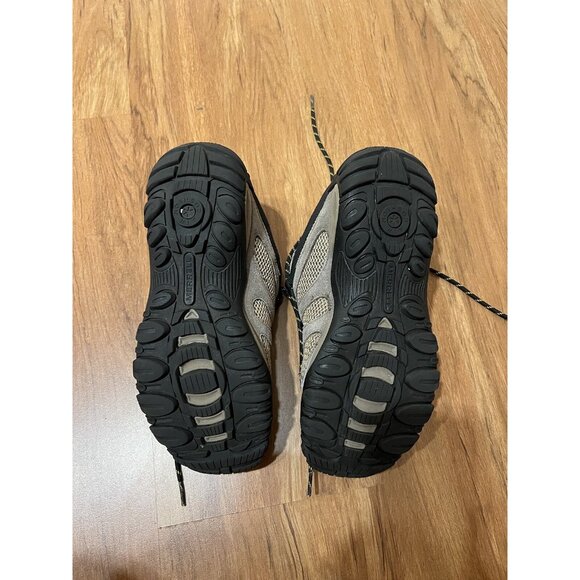 Merrell Mens Hiking Shoes J31221 Size 8A Grey & Black Mesh Rubber Soles Durable - Picture 4 of 5